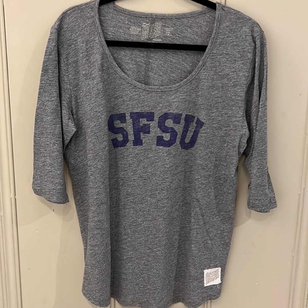 The Original Retro Brand SFSU Quarter Length T-Shirt